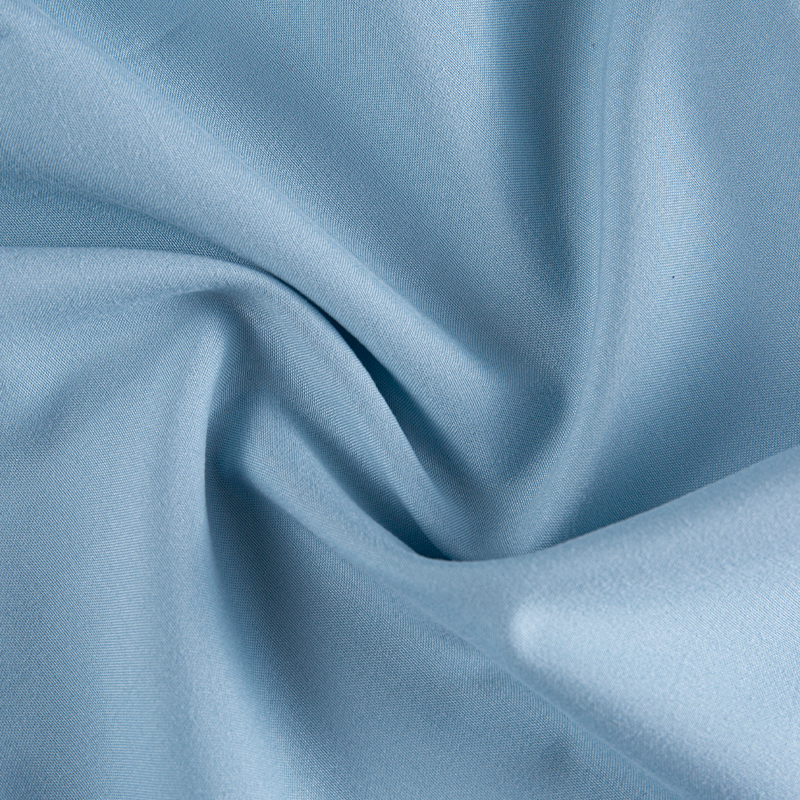 Soft Delicate Sky Blue Polyester Dyed Fabric