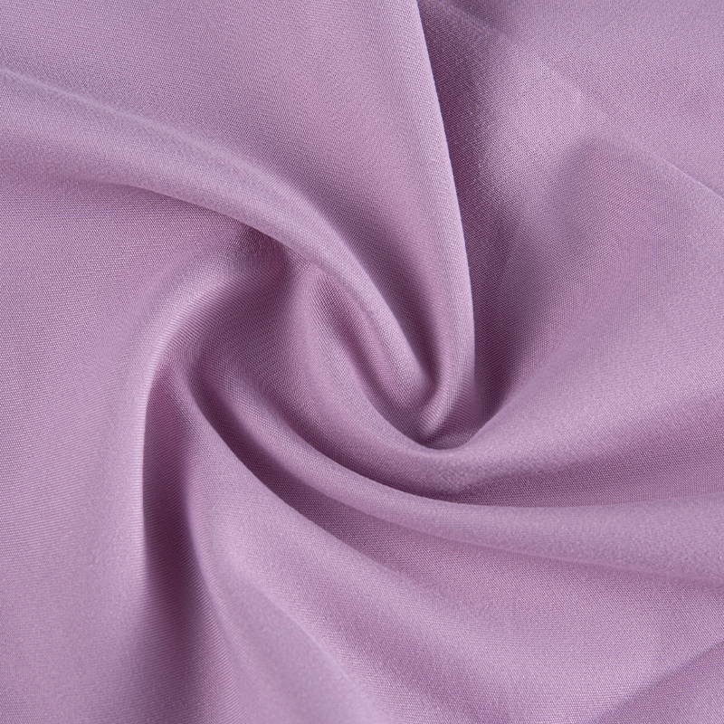 Light Purple Polyester Dyed Crisp Fabric