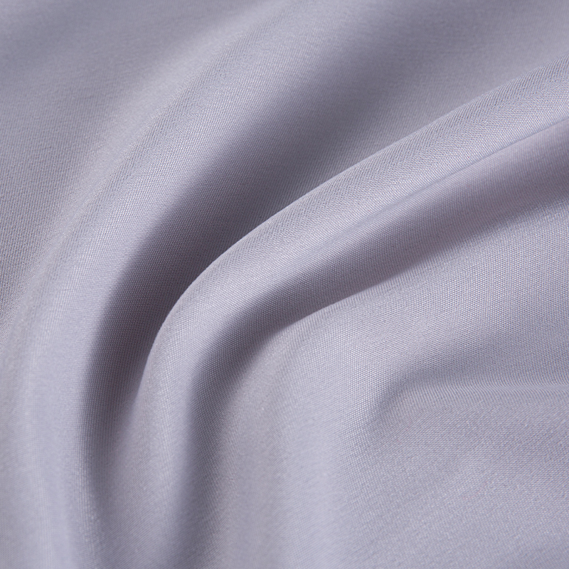 Wrinkle-resistant Light Grey Polyester Dyed Fabric